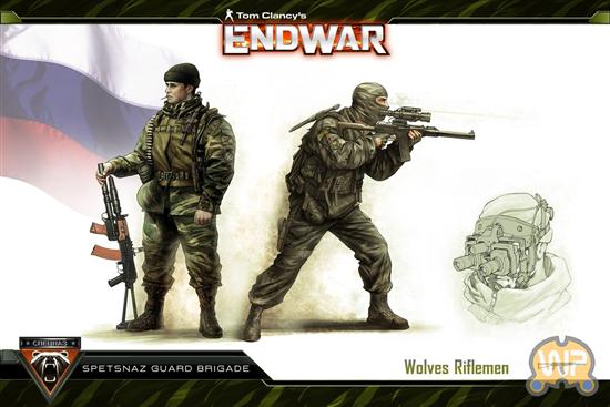《EndWar》三大派系士兵艺术概念图