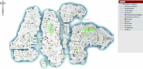 《gta4》自由城交互式全地图图片