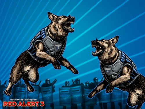 《红色警戒3》单位介绍：盟军军犬
